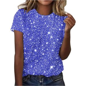 Unbranded (5XL, 002 Blue) Womens Tops Clearance Ladies T Shirts Summer Sparkling T Shirt G Unbranded (5XL, 002 Blue) Womens Tops Clearance Ladies T Shirts Summer Sparkling T Shirt G