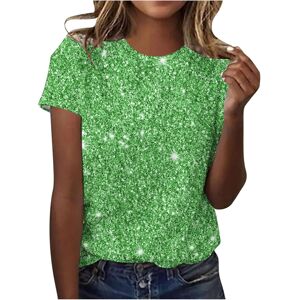 Unbranded (L, 002* Green) Womens Tops Clearance Ladies T Shirts Summer Sparkling T Shirt G Unbranded (L, 002* Green) Womens Tops Clearance Ladies T Shirts Summer Sparkling T Shirt G