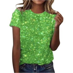 Unbranded (XL, 004* Green) Womens Tops Clearance Ladies T Shirts Summer Sparkling T Shirt Unbranded (XL, 004* Green) Womens Tops Clearance Ladies T Shirts Summer Sparkling T Shirt