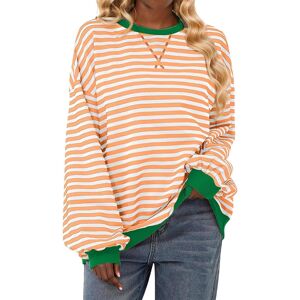 Unbranded (3XL, 001* Orange) Womens Tops Clearance Women's Oversized Sweatshirts Striped P Unbranded (3XL, 001* Orange) Womens Tops Clearance Women's Oversized Sweatshirts Striped P