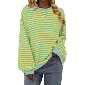 Unbranded (3XL, 001* Green) Womens Tops Clearance Women's Oversized Sweatshirts Striped Pu Unbranded (3XL, 001* Green) Womens Tops Clearance Women's Oversized Sweatshirts Striped Pu