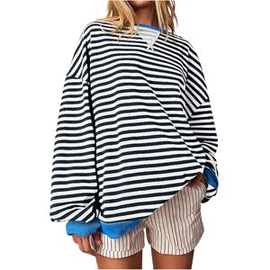 Unbranded (4XL, 006* Black) Womens Tops Clearance Women's Oversized Sweatshirts Striped Pu Unbranded (4XL, 006* Black) Womens Tops Clearance Women's Oversized Sweatshirts Striped Pu