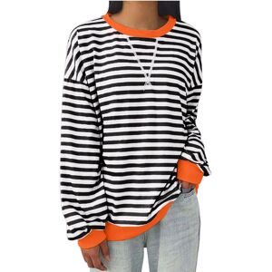 Unbranded (5XL, 004* Orange) Womens Tops Clearance Women's Oversized Sweatshirts Striped P Unbranded (5XL, 004* Orange) Womens Tops Clearance Women's Oversized Sweatshirts Striped P