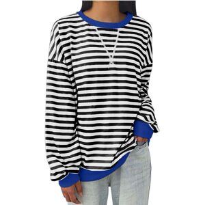 Unbranded (5XL, 003* White) Womens Tops Clearance Women's Oversized Sweatshirts Striped Pu Unbranded (5XL, 003* White) Womens Tops Clearance Women's Oversized Sweatshirts Striped Pu