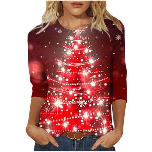 Unbranded (M, 006 Red) Christmas Sweatshirts for Women UK Ladies Tops Christmas Tree Elk S Unbranded (M, 006 Red) Christmas Sweatshirts for Women UK Ladies Tops Christmas Tree Elk S