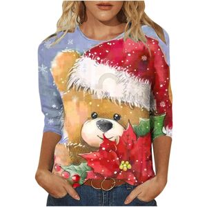 Unbranded (M, 009 Blue) Christmas Sweatshirts for Women UK Ladies Tops Christmas Tree Elk Unbranded (M, 009 Blue) Christmas Sweatshirts for Women UK Ladies Tops Christmas Tree Elk