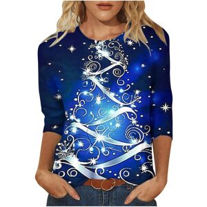Unbranded (S, 001 Blue) Christmas Sweatshirts for Women UK Ladies Tops Christmas Tree Elk Unbranded (S, 001 Blue) Christmas Sweatshirts for Women UK Ladies Tops Christmas Tree Elk