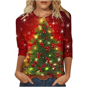 Unbranded (XXL, 002 Red) Christmas Sweatshirts for Women UK Ladies Tops Christmas Tree Elk Unbranded (XXL, 002 Red) Christmas Sweatshirts for Women UK Ladies Tops Christmas Tree Elk