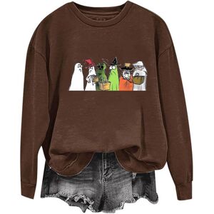 Unbranded (S, 006* Brown) Halloween Sweatshirts for Women UK Ladies Tops Funny Graphic Ove Unbranded (S, 006* Brown) Halloween Sweatshirts for Women UK Ladies Tops Funny Graphic Ove
