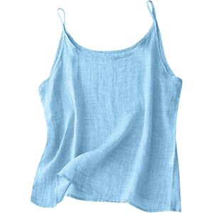 Unbranded (20, 003* Blue) Camisole Tops for Women Cotton Linen Vest Tops Summer Tank Top L Unbranded (20, 003* Blue) Camisole Tops for Women Cotton Linen Vest Tops Summer Tank Top L