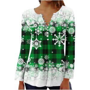 Unbranded (5XL, 004 Green) Christmas Sweatshirts for Women Long Sleeve Shirts V Neck Butto Unbranded (5XL, 004 Green) Christmas Sweatshirts for Women Long Sleeve Shirts V Neck Butto