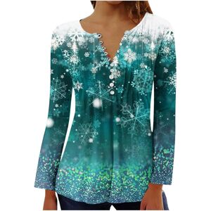 Unbranded (M, 003 Green) Christmas Sweatshirts for Women Long Sleeve Shirts V Neck Button Unbranded (M, 003 Green) Christmas Sweatshirts for Women Long Sleeve Shirts V Neck Button