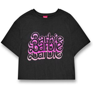 Barbie Cropped Short Sleeved T-Shirt (Womens Grey) Barbie Cropped Short Sleeved T-Shirt (Womens Grey)