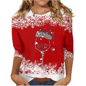 Unbranded (S, 001 Red) Christmas Sweatshirts for Women Xmas Jumpers Christmas Tree Wine Gl Unbranded (S, 001 Red) Christmas Sweatshirts for Women Xmas Jumpers Christmas Tree Wine Gl