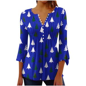 Unbranded (L, 004 Blue) Christmas Sweatshirts for Women Xmas Jumpers Trendy 3/4 Sleeve Shi Unbranded (L, 004 Blue) Christmas Sweatshirts for Women Xmas Jumpers Trendy 3/4 Sleeve Shi