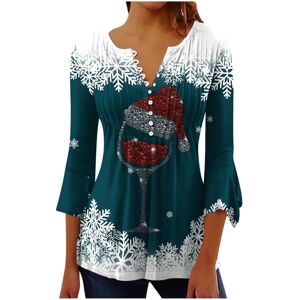 Unbranded (S, 002 Army Green) Christmas Sweatshirts for Women Xmas Jumpers Trendy 3/4 Slee Unbranded (S, 002 Army Green) Christmas Sweatshirts for Women Xmas Jumpers Trendy 3/4 Slee