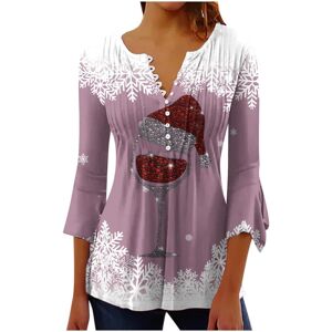Unbranded (XL, 002 Pink) Christmas Sweatshirts for Women Xmas Jumpers Trendy 3/4 Sleeve Sh Unbranded (XL, 002 Pink) Christmas Sweatshirts for Women Xmas Jumpers Trendy 3/4 Sleeve Sh
