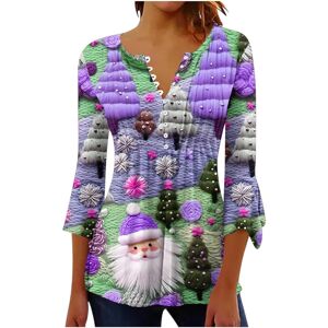Unbranded (S, 006 Purple) Christmas Sweatshirts for Women Xmas Jumpers Trendy 3/4 Sleeve S Unbranded (S, 006 Purple) Christmas Sweatshirts for Women Xmas Jumpers Trendy 3/4 Sleeve S