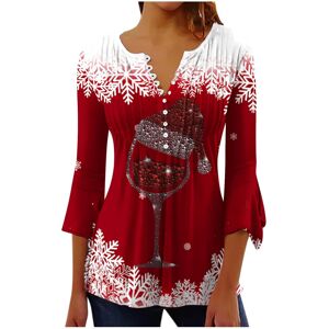 Unbranded (XL, 002 Red) Christmas Sweatshirts for Women Xmas Jumpers Trendy 3/4 Sleeve Shi Unbranded (XL, 002 Red) Christmas Sweatshirts for Women Xmas Jumpers Trendy 3/4 Sleeve Shi
