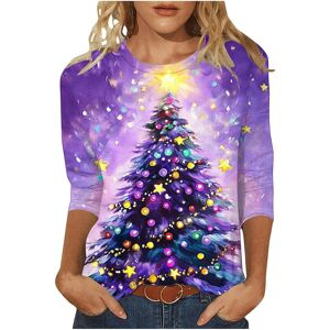 Unbranded (4XL, 002 Purple) Christmas Jumpers for Womens UK Christmas Ladies Tops Xmas Tre Unbranded (4XL, 002 Purple) Christmas Jumpers for Womens UK Christmas Ladies Tops Xmas Tre