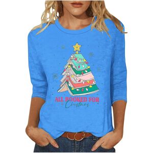 Unbranded (4XL, 014 Sky Blue) Christmas Jumpers for Womens UK Christmas Ladies Tops Xmas T Unbranded (4XL, 014 Sky Blue) Christmas Jumpers for Womens UK Christmas Ladies Tops Xmas T