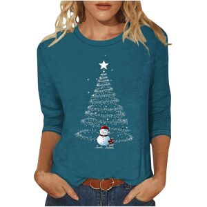 Unbranded (5XL, 012 Blue) Christmas Jumpers for Womens UK Christmas Ladies Tops Xmas Tree Unbranded (5XL, 012 Blue) Christmas Jumpers for Womens UK Christmas Ladies Tops Xmas Tree