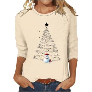 Unbranded (L, 012 Khaki) Christmas Jumpers for Womens UK Christmas Ladies Tops Xmas Tree R Unbranded (L, 012 Khaki) Christmas Jumpers for Womens UK Christmas Ladies Tops Xmas Tree R