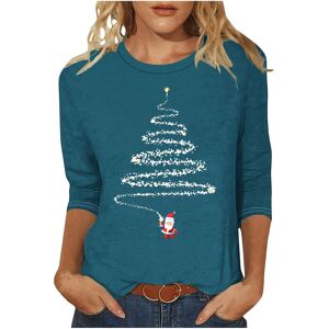 Unbranded (M, 016 Blue) Christmas Jumpers for Womens UK Christmas Ladies Tops Xmas Tree Re Unbranded (M, 016 Blue) Christmas Jumpers for Womens UK Christmas Ladies Tops Xmas Tree Re