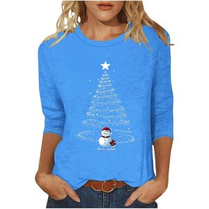 Unbranded (S, 012 Sky Blue) Christmas Jumpers for Womens UK Christmas Ladies Tops Xmas Tre Unbranded (S, 012 Sky Blue) Christmas Jumpers for Womens UK Christmas Ladies Tops Xmas Tre