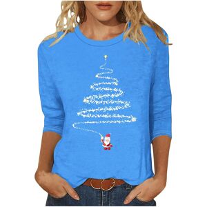 Unbranded (3XL, 016 Sky Blue) Christmas Jumpers for Womens UK Christmas Ladies Tops Xmas T Unbranded (3XL, 016 Sky Blue) Christmas Jumpers for Womens UK Christmas Ladies Tops Xmas T