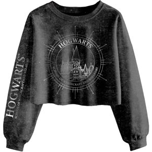 (M, Black) Harry Potter Womens/Ladies Hogwarts Constellation Acid Wash Crop Swea (M, Black) Harry Potter Womens/Ladies Hogwarts Constellation Acid Wash Crop Swea