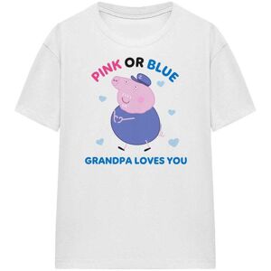 (M, White) Peppa Pig Womens/Ladies Pink Or Blue Grandma Pig Loves You T-Shirt (M, White) Peppa Pig Womens/Ladies Pink Or Blue Grandma Pig Loves You T-Shirt