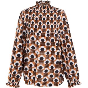 Regatta Orla Kiely Rain Cloud Blouse - Brown - Long Sleeve - Winter Regatta Orla Kiely Rain Cloud Blouse - Brown - Long Sleeve - Winter