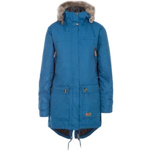 (8, Indigo) Trespass Womens Parka Jacket Longer Length - Clea (8, Indigo) Trespass Womens Parka Jacket Longer Length - Clea