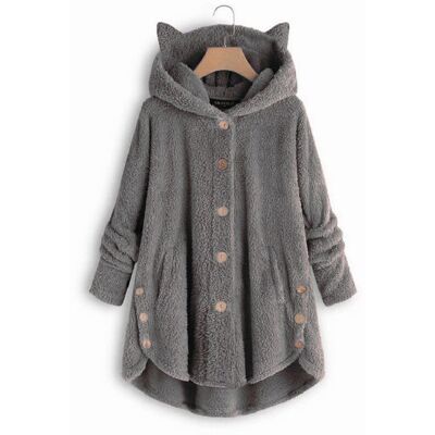Unbranded (Dark Gray, M) Warm Winter Womens Fleece Hoodie Hooded Coat Ladies Casual Long J Unbranded (Dark Gray, M) Warm Winter Womens Fleece Hoodie Hooded Coat Ladies Casual Long J
