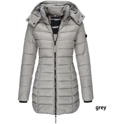 Unbranded (Gray, XL) Warm Womens Winter Collar Hooded Long Coat Zipper Jacket Parka Outwea Unbranded (Gray, XL) Warm Womens Winter Collar Hooded Long Coat Zipper Jacket Parka Outwea