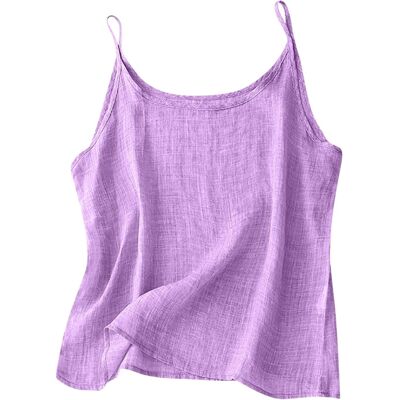 Unbranded (20, 002* Purple) Camisole Tops for Women Cotton Linen Vest Tops Summer Tank Top Unbranded (20, 002* Purple) Camisole Tops for Women Cotton Linen Vest Tops Summer Tank Top