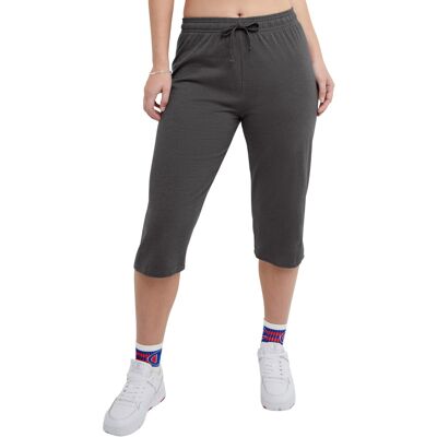 Champion 18" Lightweight Jersey Knit Lounge Cropped Pants - Lounge Cropped Pants Champion 18" Lightweight Jersey Knit Lounge Cropped Pants - Lounge Cropped Pants