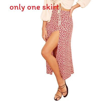 Unbranded (Style D, L) Printed Aline Maxi Skirt With Stretch Fabric And Floral Design For Unbranded (Style D, L) Printed Aline Maxi Skirt With Stretch Fabric And Floral Design For