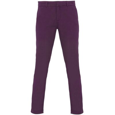 (XL, Purple) Asquith & Fox Womens/Ladies Casual Chino Trousers (XL, Purple) Asquith & Fox Womens/Ladies Casual Chino Trousers