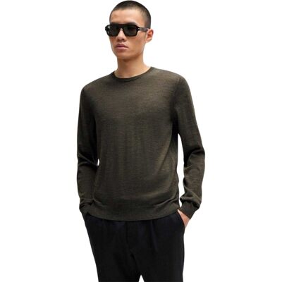 Hugo Boss Mens Leno Crew Neck Regular Sweater Top Hugo Boss Mens Leno Crew Neck Regular Sweater Top