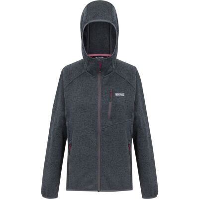 (14 UK, Seal Grey/Pop) Regatta Womens/Ladies Newhill II Marl Full Zip Hoodie (14 UK, Seal Grey/Pop) Regatta Womens/Ladies Newhill II Marl Full Zip Hoodie