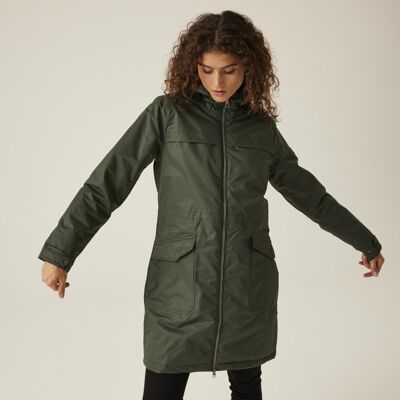 (16, Dark Khaki) Regatta Womens RomineII Breathable Waterproof Parka Jacket (16, Dark Khaki) Regatta Womens RomineII Breathable Waterproof Parka Jacket
