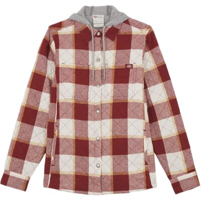 (S, Fired Brick) Dickies Womens/Ladies Flannel Shirt Jacket (S, Fired Brick) Dickies Womens/Ladies Flannel Shirt Jacket