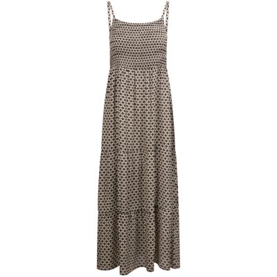 (XL, Soft Stone Print) Trespass Womens Tiered Maxi Dress - Selena (XL, Soft Stone Print) Trespass Womens Tiered Maxi Dress - Selena