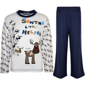 a2zkids (2-3 Years, Navy) Kids Girls Boys "SANTAS LITTLE HELPER" Christmas Pyjamas Reind a2zkids (2-3 Years, Navy) Kids Girls Boys "SANTAS LITTLE HELPER" Christmas Pyjamas Reind