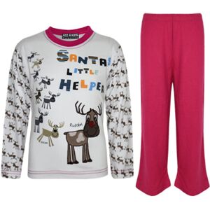 a2zkids (5-6 Years, Pink) Kids Girls Boys "SANTAS LITTLE HELPER" Christmas Pyjamas Reind a2zkids (5-6 Years, Pink) Kids Girls Boys "SANTAS LITTLE HELPER" Christmas Pyjamas Reind