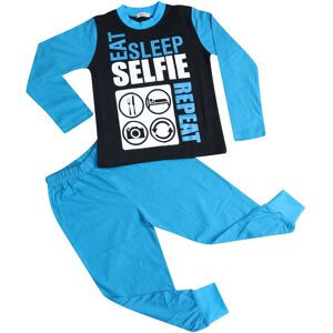 a2zkids (13 Years, Blue) Kids Girls Boys Designer Eat Sleep Selfie Repeat Pajamas Lounge a2zkids (13 Years, Blue) Kids Girls Boys Designer Eat Sleep Selfie Repeat Pajamas Lounge