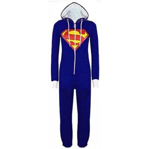 Unbranded (M) Superman Print Hooded Zip Front All In One Unisex Costume Jumpsuit Onesies Z Unbranded (M) Superman Print Hooded Zip Front All In One Unisex Costume Jumpsuit Onesies Z