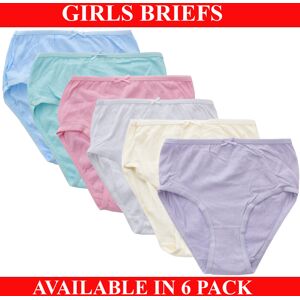 Unbranded (Pastel, 3-5) Girls Briefs Underwear Kids Knickers 100% Cotton 6 Pack Age 2-13 Y Unbranded (Pastel, 3-5) Girls Briefs Underwear Kids Knickers 100% Cotton 6 Pack Age 2-13 Y